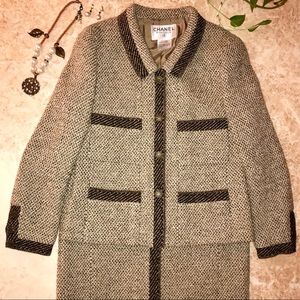 ‘98 Chanel Tweed Skirt Suit